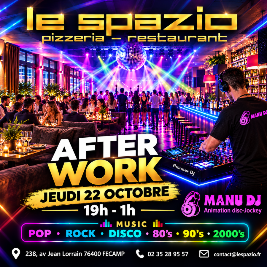AFTER-WORK-le-Jeudi-22-octobre-2026-au-restaurant-le-SPAZIO-a-Fecamp