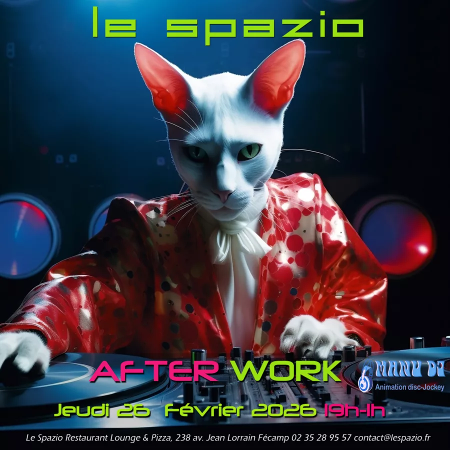 After work jeudi 26 fevrier 2026 LE SPAZIO Fécamp